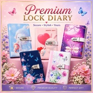 Password Notebook A5 Retro Lock Diary Office Password Notebook PU Leather Aesthetic Notebook Secret 