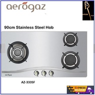 Aerogaz AZ-333SF 90Cm Stainless Steel Gas Stove Cooker Hob | 3 Burner | FREE SHIPPING FAST DELIVERY