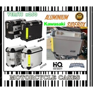 KAWASAKI VERSYS X250 X300 FULL ALUMINIUM SIDE BOX HIGH QUALITY WATER PROOF 30LITER 36LITER BOXS & CA