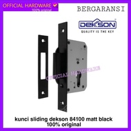 kunci pintu sliding Dekson 84100 matt black kunci mekar hitam dekson