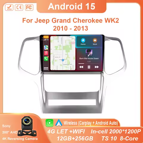 Android Car For Jeep Grand Cherokee WK2 2010 - 2013 Auto Radio Multimedia Player Stereo Video Touchs