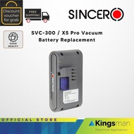 [Kingsman Electrical] Sincero Rechargeable / Removable X5 PRO Battery Vacuum Cleaner