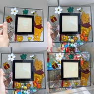 (玻璃相框)日本悕有絕版迪士尼小熊維尼 維尼熊 Pooh Winnie the Pooh小豬Piglet屹耳Eeyore跳跳虎Tigger公仔相框擺設擺件。鋼牙與大鼻奇奇 Chip n Dale 奇奇