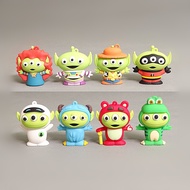 1Pcs 5-6cm Cartoon Toy Story Anime Figure Alien Cosplay Woody Buzz Lightyear Lotso Frog Q Version PV