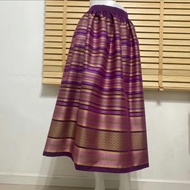 กระโปรงผ้าไทย ทรงสุ่ม จีบรูด Tulle Skirt 2