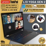 Lenovo Thinkpad L13 Yoga Gen 2 Touchscreen i5-11th Gen 16GB RAM 1TB SSD Windows 11 Pro Microsoft Off