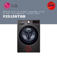 LG MESIN CUCI FRONT LOADING 15 KG F2515STGB AI DD™ & TurboWash™