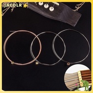 JACOLR Folk Guitar Strings, Stainless Steel Copper Bronze Color Classical Acoustic Guitar Strings,  