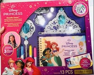 現貨👑🎃正版 迪士尼公主👸🏼小魚仙 美人魚公主 阿拉丁茉莉公主  DIY閃石皇冠貝殼頸鏈權杖顏色禮盒  兒童首飾 兒童頭箍 手工包 材料包 生日禮物 結婚禮物 🎄聖誕節禮物 🎃萬聖節裝扮 萬聖節服裝 