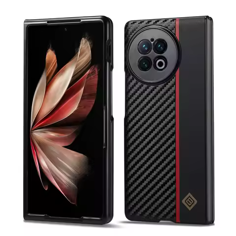 Ultrathin Carbon Fiber Leather Case For vivo X Fold X Flip X Fold2 Shockproof Case