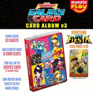 BoBoiBoy Galaxy Card Trading Kad Album for Pek Techno Breaker Cyclone Fury Quest Rumble Satria Vorte