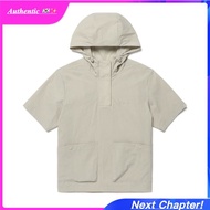 NC1 Snow Peak S26MWR-AN69 Tech Cooling Womens Half-Zip Hoodie Short Sleeve Anorak Windproof Korean O