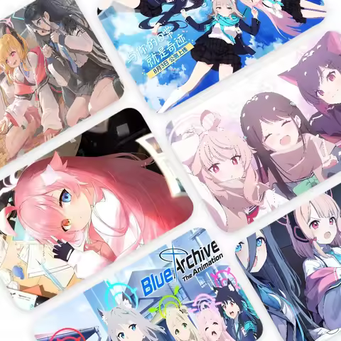 Blue Archive Game Anime Sticker Film Skin Cover Case For Small Large No Chip Debit Credit Card Front
