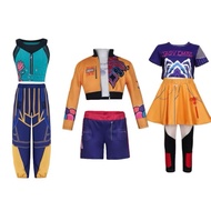 06 Demon Slayer Cosplay Costume – Kids Demon Hunter, Mirajane, Rumi, K-POP Anime Costume