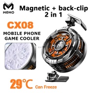Mobile Phone Cooler Semiconductor Fast Cooling Fan MEMO CX08  PUBG Magnetic/Back Clip 2 IN 1 Heat Si