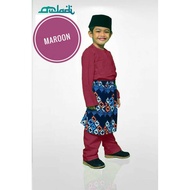(RAYA SALE)AULADI BAJU MELAYU KANAK-KANAK( RED, MAGENTA, MAROON, PURPLE, DARK PEACH, SOFT PINK)