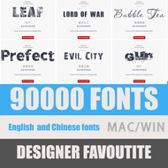 FONTS collection bundle pack (Special fonts, English fonts, Chinese fonts, designer fonts) Online do