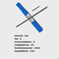 1Pcs Broach 2/3/4/5/6/8/10/12/14/16/18mm A1/B1/C1/D1/E1Push-Type Keyway Broach Metric Sized High Spe