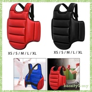 [BaositybbMY] Karate Chest Protector Adjustable Strap Armour Vest Breathable Sports Protection for T