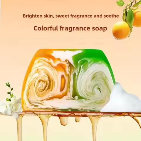 Shea Butter Orange Blossom Essential Oil Soap, Colorful Mist, Gentle Cleansing Makeup Remover, Body 
