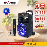 Advance Speaker Meeting Portable Bluetooth K881N / K-881N Garansi Resmi 1 Tahun