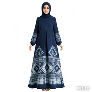 Bohemian-printed Long Dress - Traditional & Elegant Women Eid Outfit