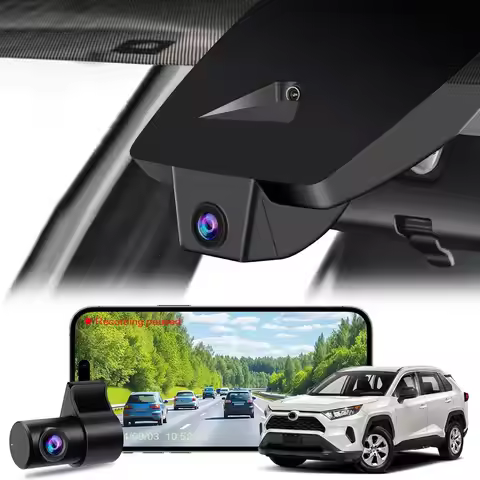 Front 4K & Rear 1080P Dash Cam for Toyota RAV4 2022 2023 2024 2025 LE Limited SE Adventure XLE Premi