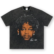 21 Savage Oversized Washed T-Shirt