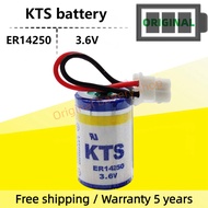 Genuine KTS ER14250 battery 3.6V 1/2AA Delta programmer DVP-32EH DVP-80EH series plc lithium battery