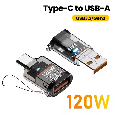 120W Type C To USB 3.2 OTG Adapter USB Female To Type C Male Fast Charging adapter OTG USB C For iph