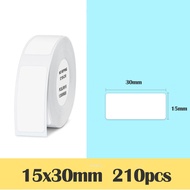 5Pcs Niimbot สติกเกอร์ฉลากความร้อน สีขาว 15*50mm/15*30mm/12*40mm มม D101/D11/D110 สติ๊กเกอร์ฉลากกระด