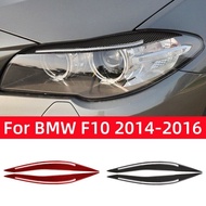 :{-- “สำหรับ BMW 5 Series F10อุปกรณ์เสริม2014-2016คาร์บอนไฟเบอร์ดัดแปลงคิ้วไฟหน้าเปลือกตาแผ่นครอบสติ