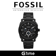 [Official Warranty] Fossil ORIGINAL FS4552 Men's Machine Chronograph Black SS Watch