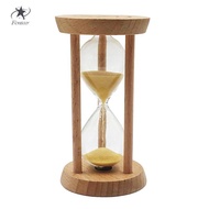 [Fenteer] 10 Min Wooden Yellow Sand Timer Hourglass for Kid Reading Game Playing Timer