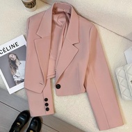 Xiaoqixing Style Suit Short Women Jacket 2024 Fashion Small Thin Spring Autumn Top Versatile High Wa