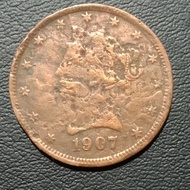 Koin Fake 1922 - 10 Dollars Liberty Amerika Tahun 1907