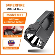 SUPERFIRE M17 5W High Power LED Searchlight Outdoor Handheld Portable Spotlight Rechargeable Flashli