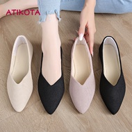 Atikota Soft Comfortable Non-Slip Pointed Women Flats
