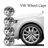 4PCS Volkswagen Wheel Cap Vw Model 56mm, 65mm, High Quality, Vw Car Key Central Logo