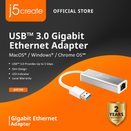 J5CREATE JUE130 USB 3.0 GIGABIT ETHERNET ADAPTER [MICROSOFT PC/LAPTOP/APPLE RJ45 SUPERSPEED 5GBPS 2.
