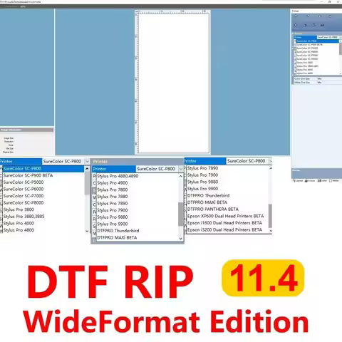 i3200 11.4 DTG RIP Software V11.4 DTF Printing Program USB Kit For Epson L18050 L8050 L8180 ET 5800 