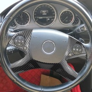 For Mercedes Benz C Class W204 C180 C200 C260 2007 2008 2009 2010 Steering Wheel Panel Cover Frame S
