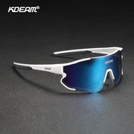 Mirror Sports Sunglasses Men Polarized Oversized Cool TR90 Safety Shades KDEAM UV400 Unbreakable Gla