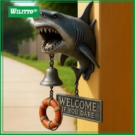 Shark Attack Doorbell Shark Shape Door Ring Novelty Indoor Outdoor Wall Mount Bell for Front Door Po