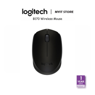 Logitech B170 Wireless Mouse 2.4 GHz with USB Nano Receiver Optical Tracking 12-Months Battery Life