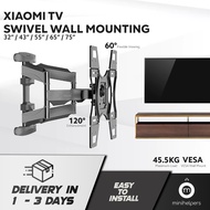 Swivel Bracket / TV Mounting / Wall Mount Installation for Smart TV 32" / 43" / 55" / 65" / 75"