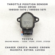 89452-20130 / 199500-1070 1071 TPS Sensor - Toyota 1JZGE 1FZFE 2TZFE 2TZFZE Chaser Cresta Mark2 Crow