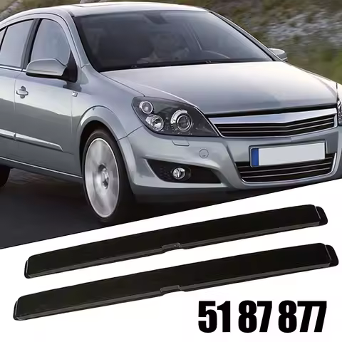 2pcs Covers Roof Carrier 51/87/877/51/87/878 Front Rear For Opel Astra Roof Carrier Black Plastic Tr