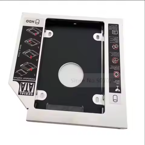 2nd 2.5 SATA HDD Hard Drive Optical bay Caddy Frame Bracket for Sony Vaio VGN-NS VGN-NW VPCEH23FD VP