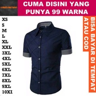 KEMEJA MERAH HIJAU 99 COLORS 10XL 9XL 8XL 7XL 6XL 5XL 4XL 3XL XXL XL LMS XS Men's Shirts Jumbo Men's